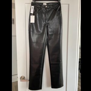 Aritzia Wilfred Melina Vegan Leather Pants